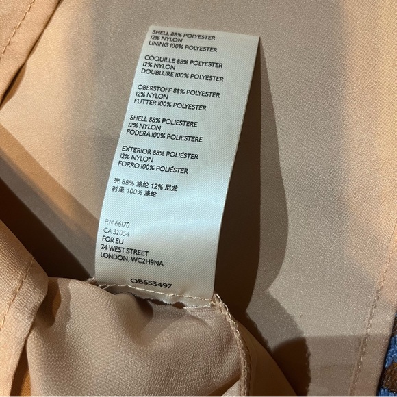 Free People Night Shimmers Pale Blue Beaded Mini Dress Size 6 - Picture 11 of 16